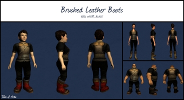Brushed Leather Boots