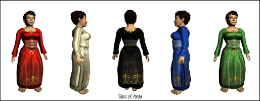 Festive Azure Party Dress