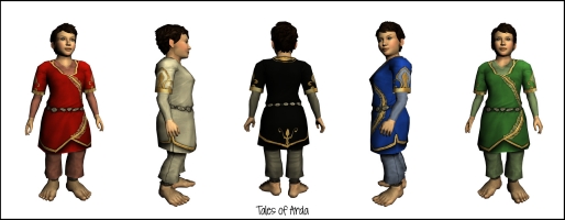 Festive Azure Tunic & Trousers