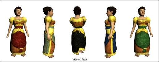 Fine Short-sleeved Dress