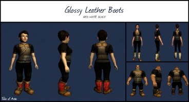 Glossy Leather Boots