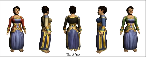 Long-sleeved Dwarf-make Dress