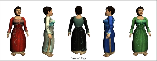 Long-sleeved Elven Dress