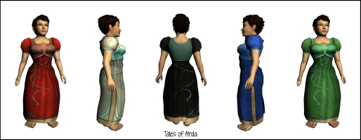 Short-sleeved Elven Dress