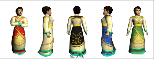 Silken Gown of Golden Splendour