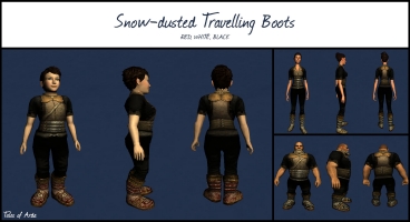 Snow-dusted Travelling Boots