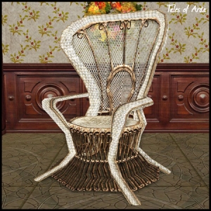 White Wicker Chair