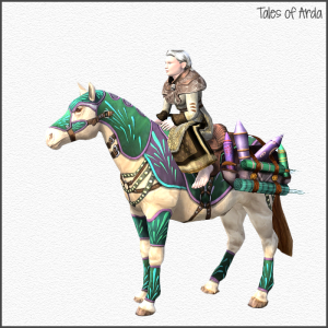 Teal Fireworks Laden Steed