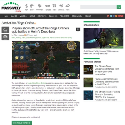 <a href="http://massively.joystiq.com/category/lord-of-the-rings-online" target="_blank">LOTRO on Massively</a>